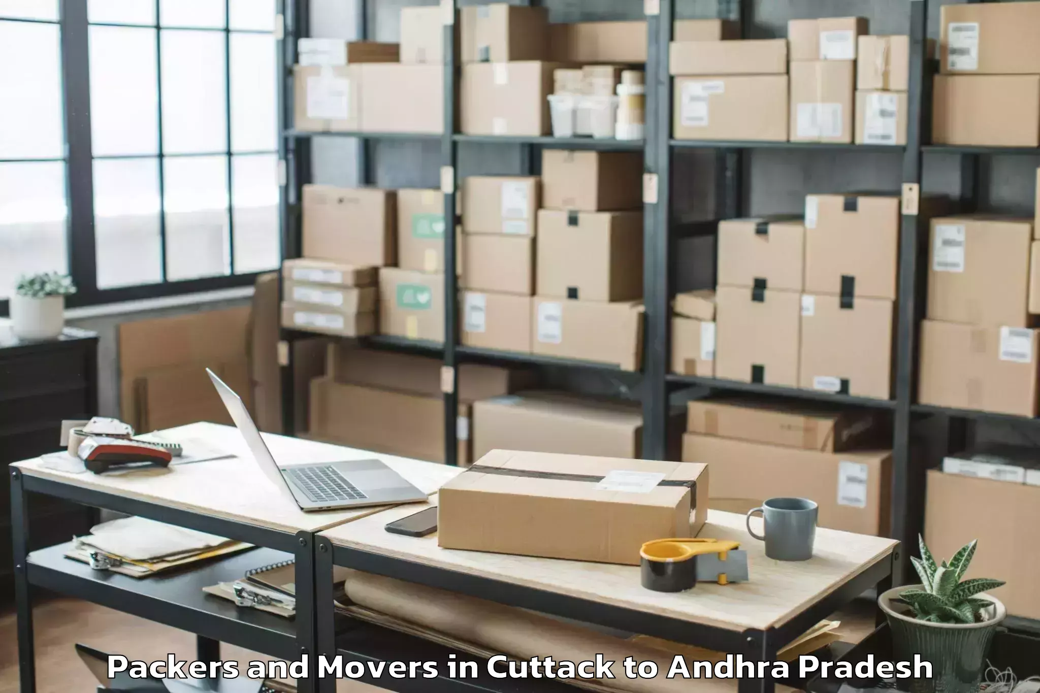 Book Cuttack to Thotapalligudur Packers And Movers Online